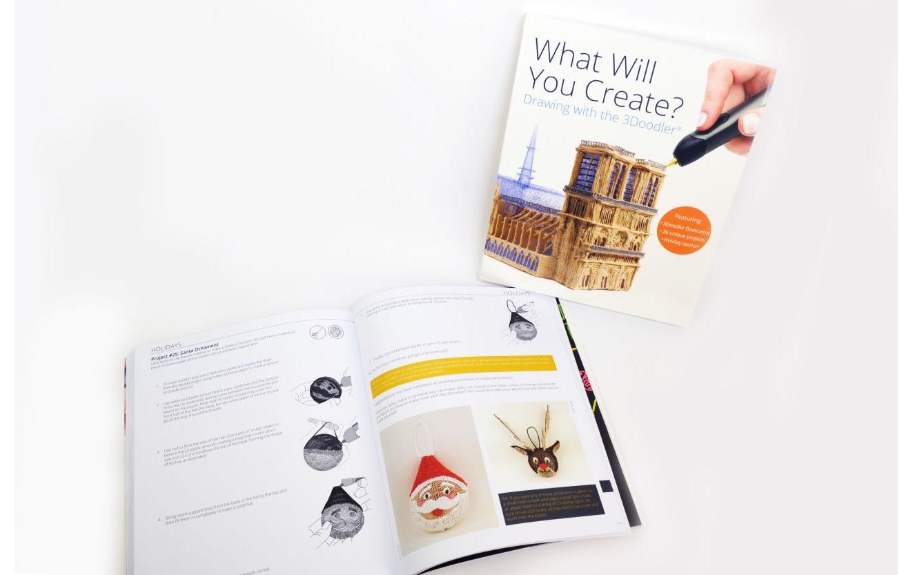 Buch Project 3D Stifte WeissAnleitungsbuch für Ihre 3Doodler Kreationen