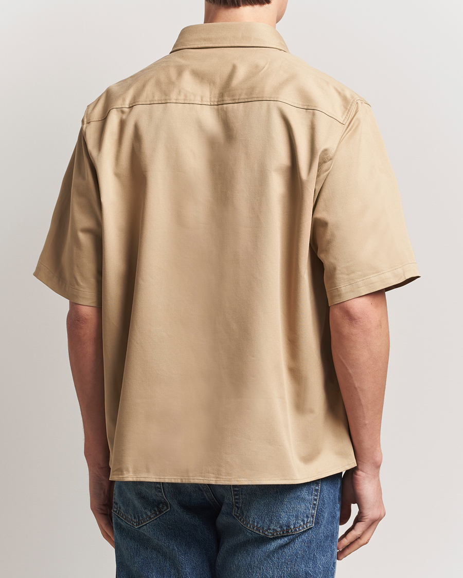 HUGO Ekyno Short Sleeve Shirt Medium Beige