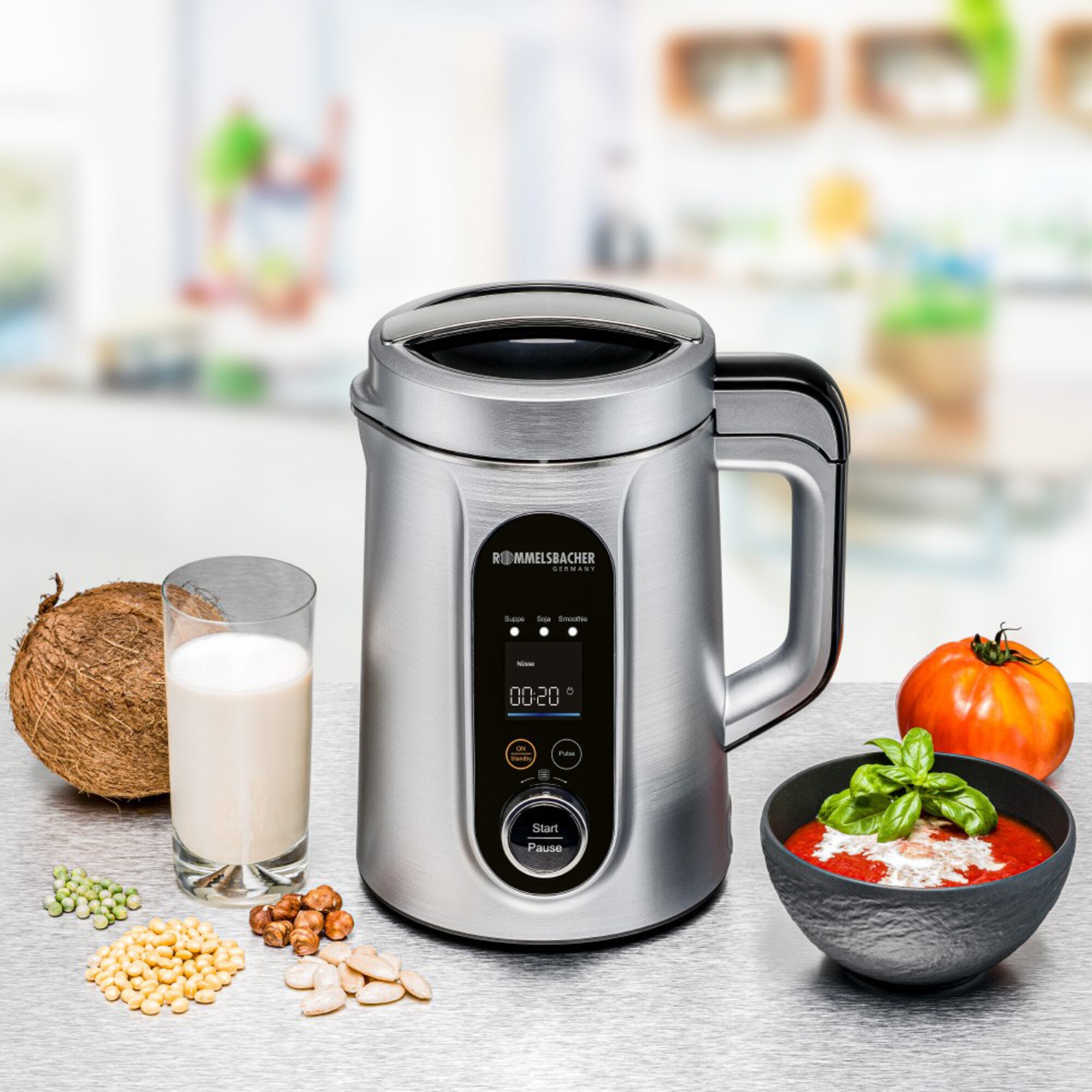 Rommelsbacher Wasserkocher Suppen und Veggie Drink Bereiter SVD 1400 Vera