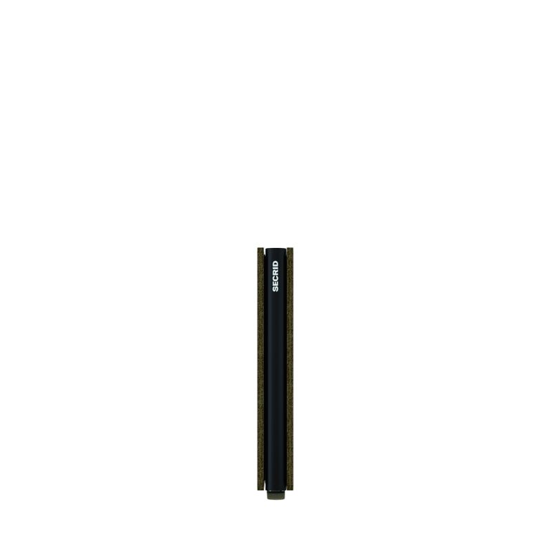 Porte-cartes Slimwallet Vintage anti-RFID 10.2 cm Olive/Black