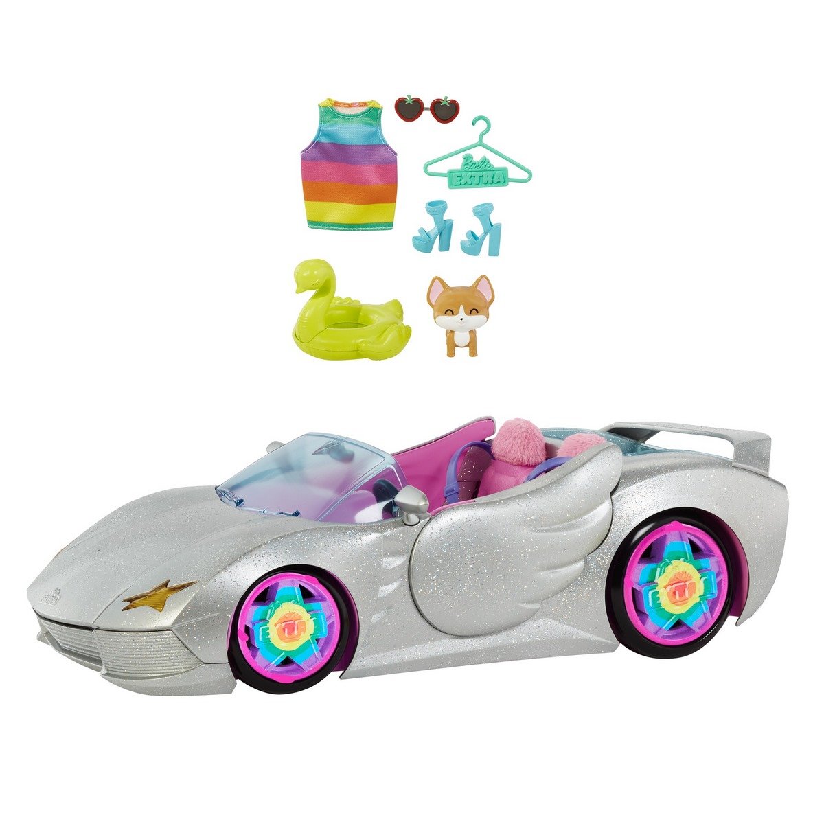 Barbie : Voiture décapotable Barbie Extra