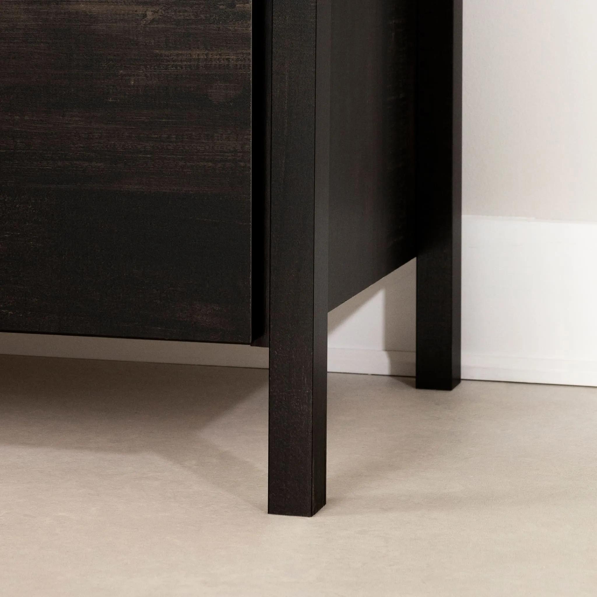 South Shore Commode 5 Tiroirs - Gravity Noir Antiqué