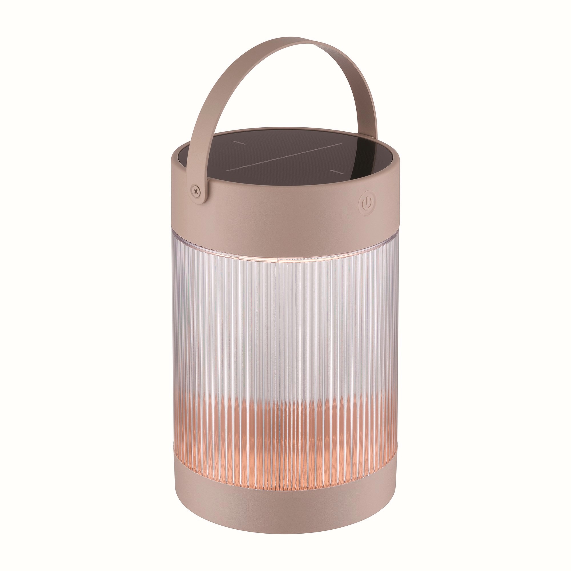 Nordlux Coupar Solar Tischlampe sandfarbig