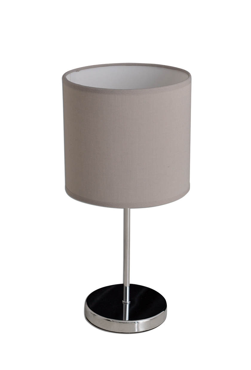 Tischlampe NEW YORK - grau - 38,5 cm