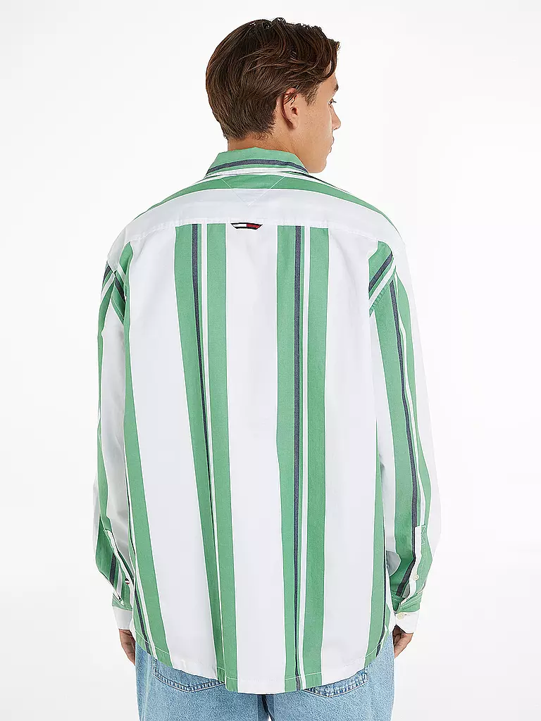 TOMMY JEANS Hemd grün