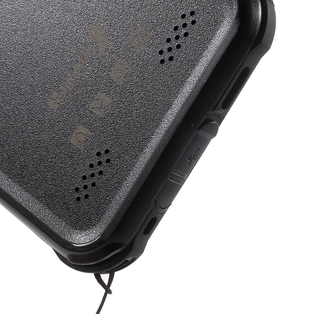 iPhone SE (2022 / 2020) 8 / 7 Wasserfeste Outdoor Schutz Hülle mit Touch-ID - Schwarz