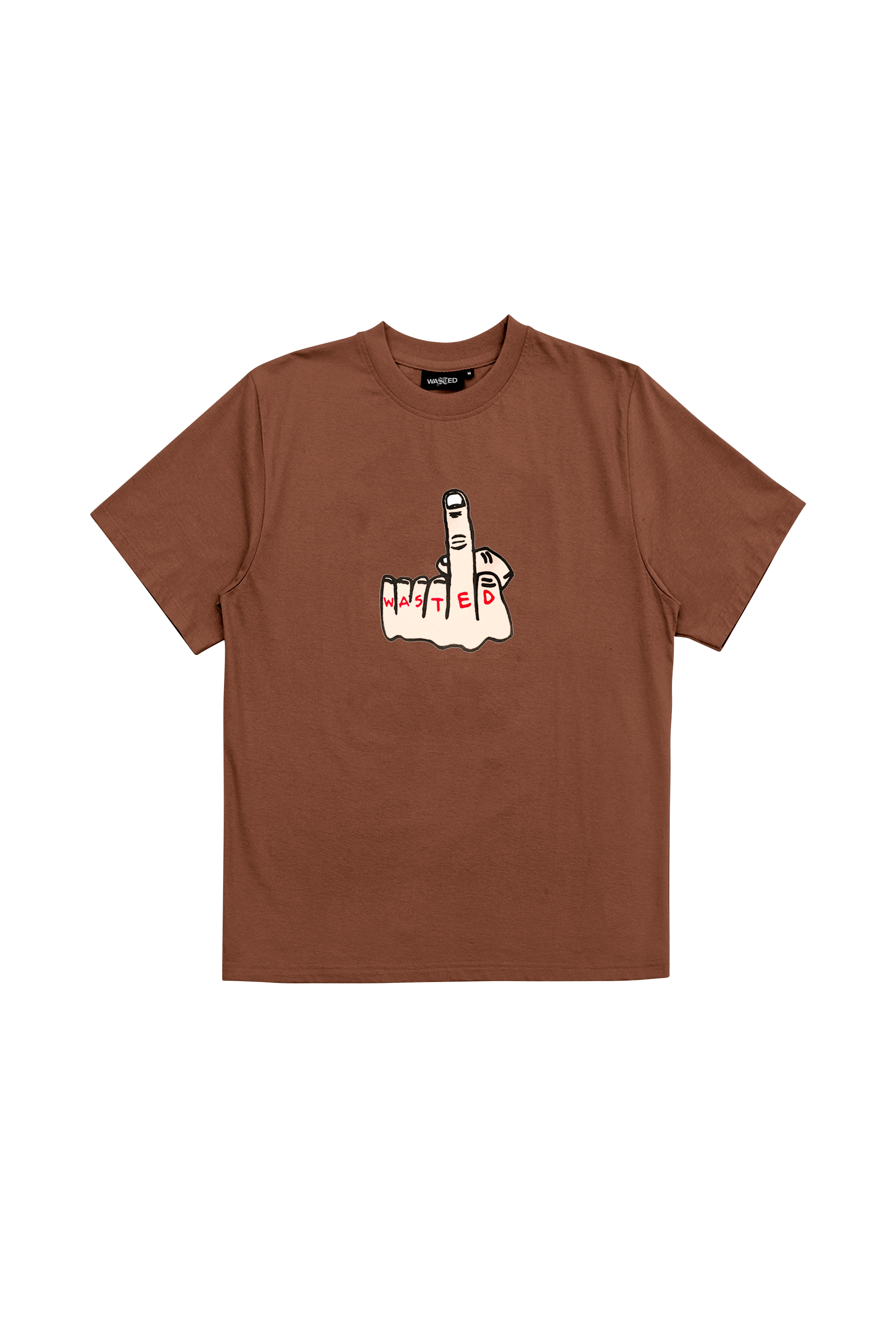 WASTED T-shirt HONOR Marron