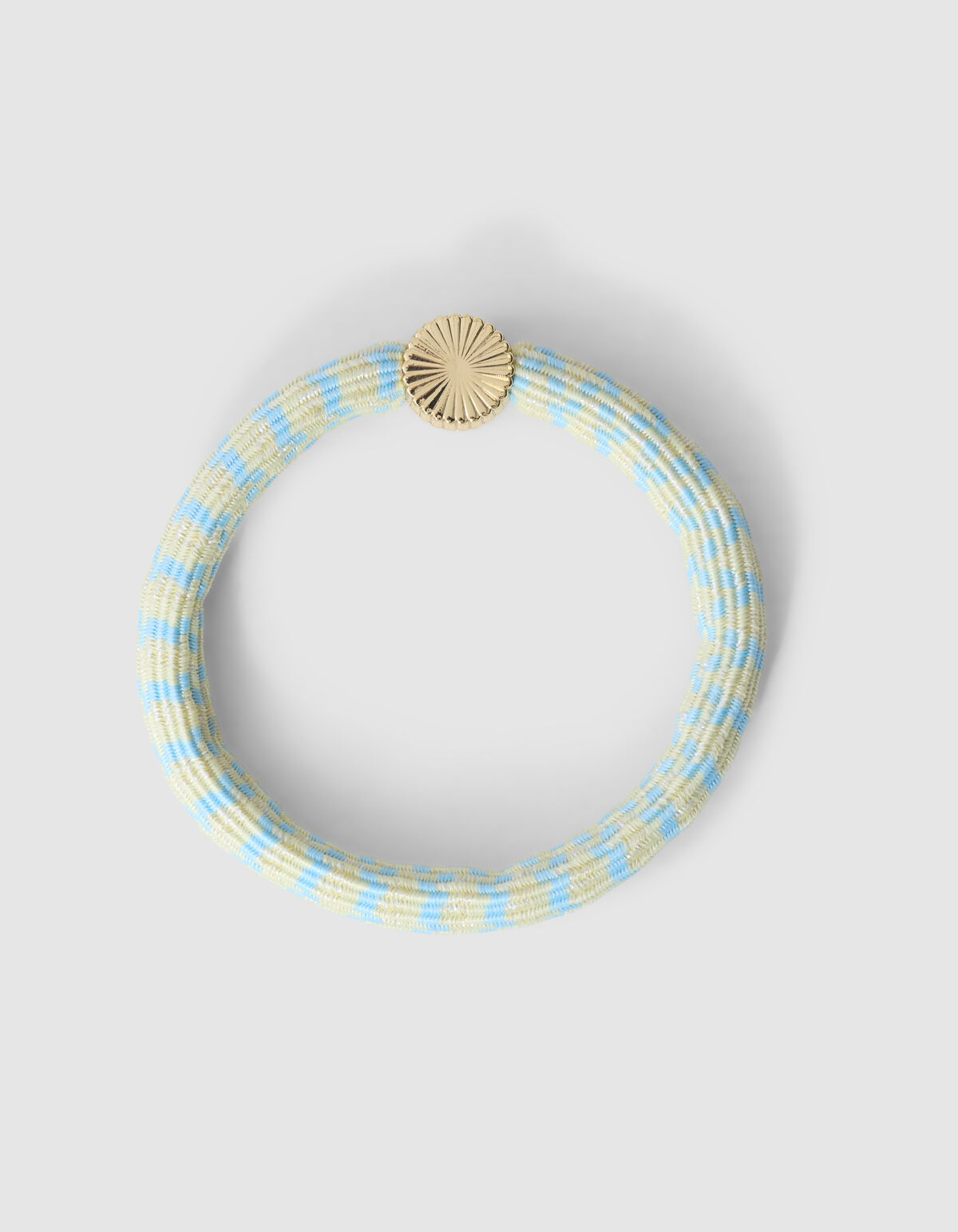 Charm Lurex Haarelastiek Lichtgeel