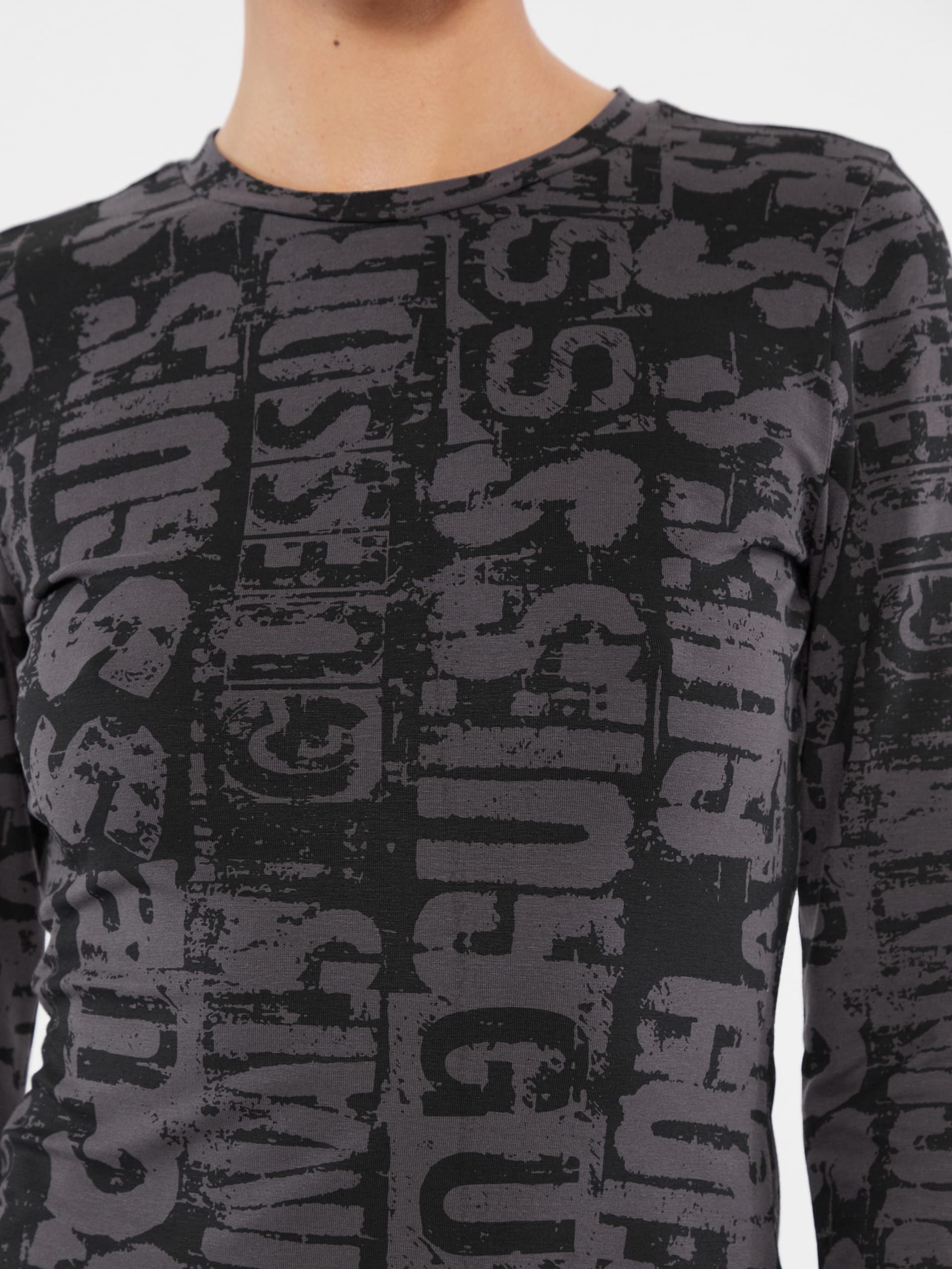 Vestido curto estampado GUESS Originals