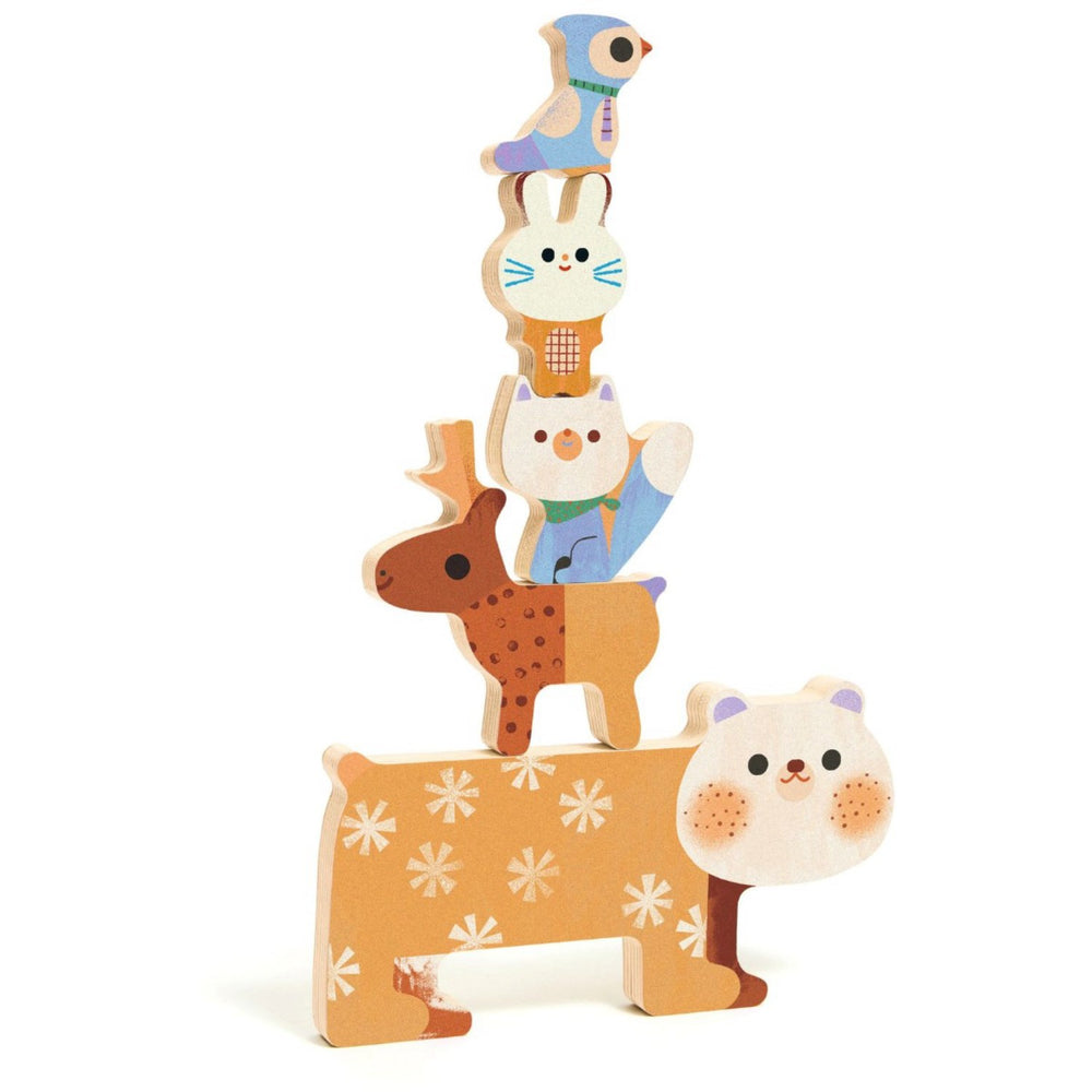 Køb Djeco Woodystack Puslespil