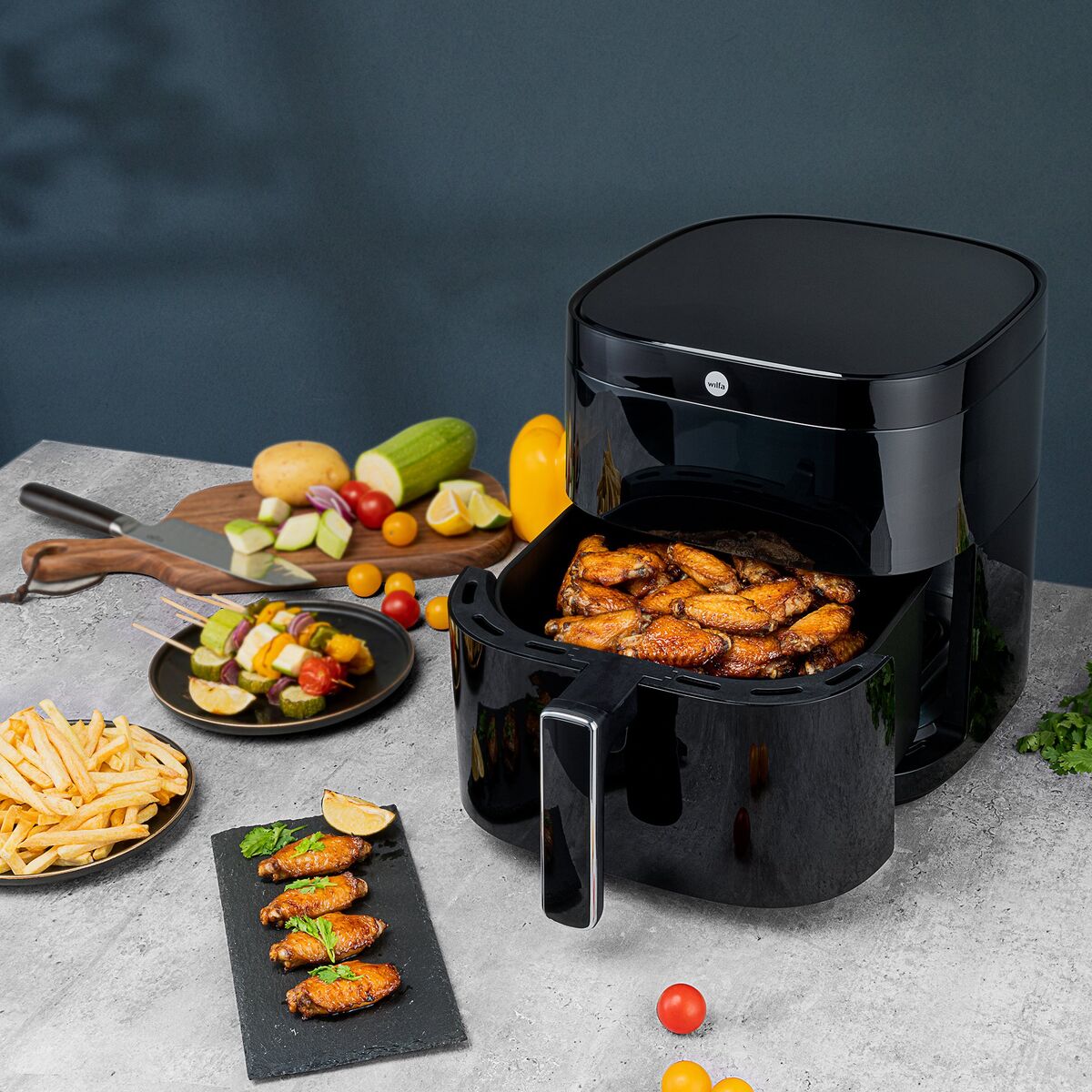 Dual Heating airfryer, 6 liter