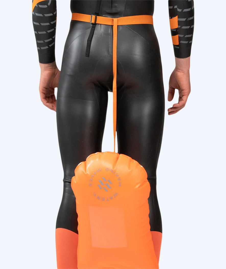 Watery havtaske til svømning - Window PVC 28L - Orange