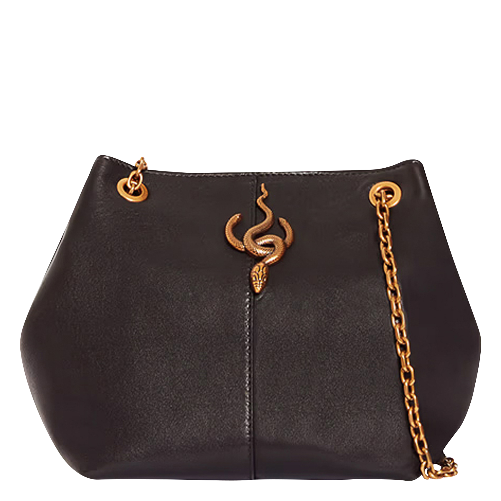 Sac bandoulière en cuir | Noir