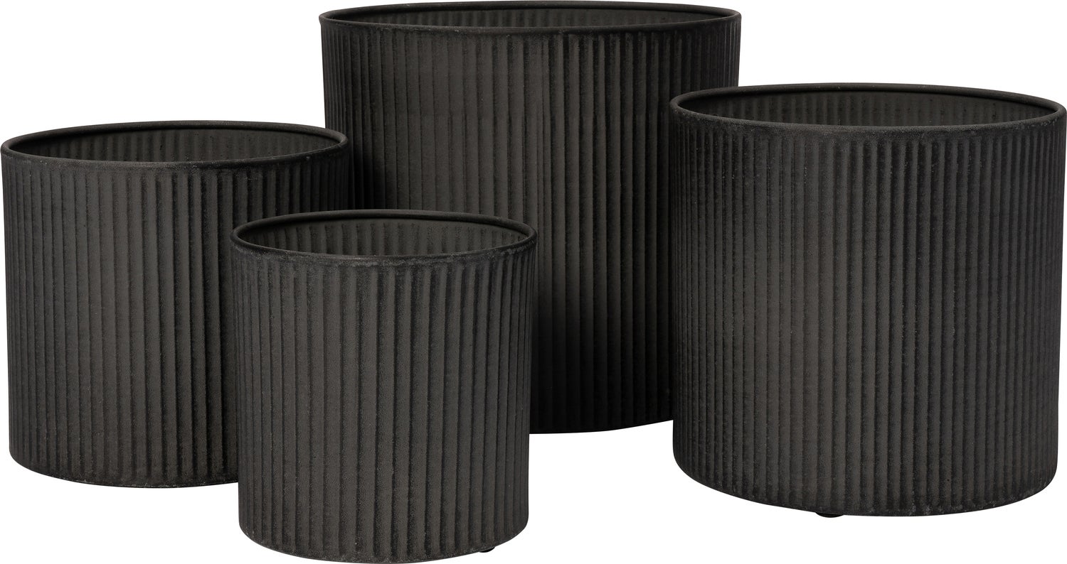 Intratuin bloempot Verticaal antraciet D 19 H 18 cm