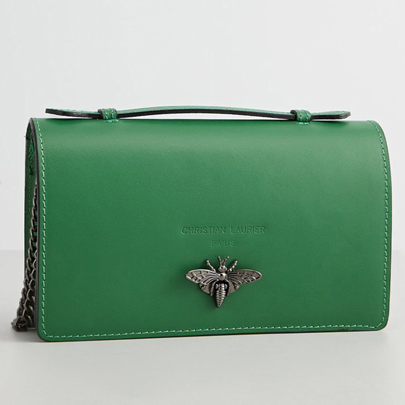 Christian Laurier Sac bandoulière en Cuir Stacy vert - 22x12x4 cm