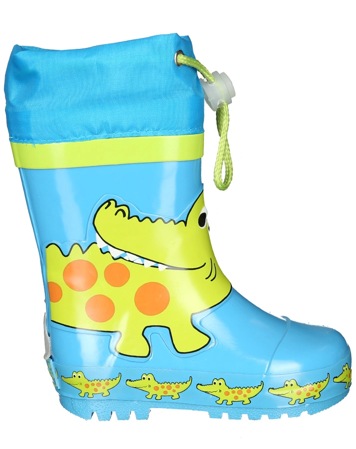 Gummistiefel KROKODIL in blau/grün