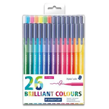 STAEDTLER® Fasermaler triplus Brillant Colours, 26 Stück