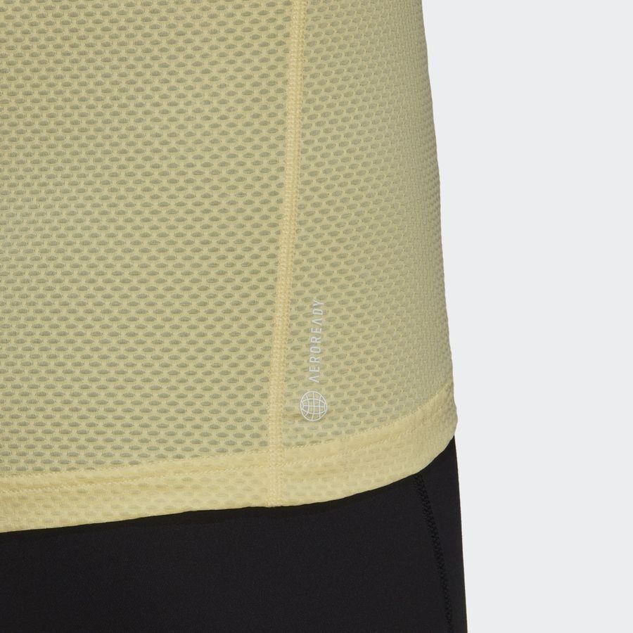 adidas T-shirt Running Own The Run COOLER - Jaune/Blanc Femme