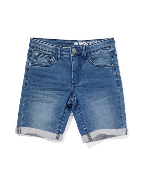 short enfant jogdenim bleu moyen