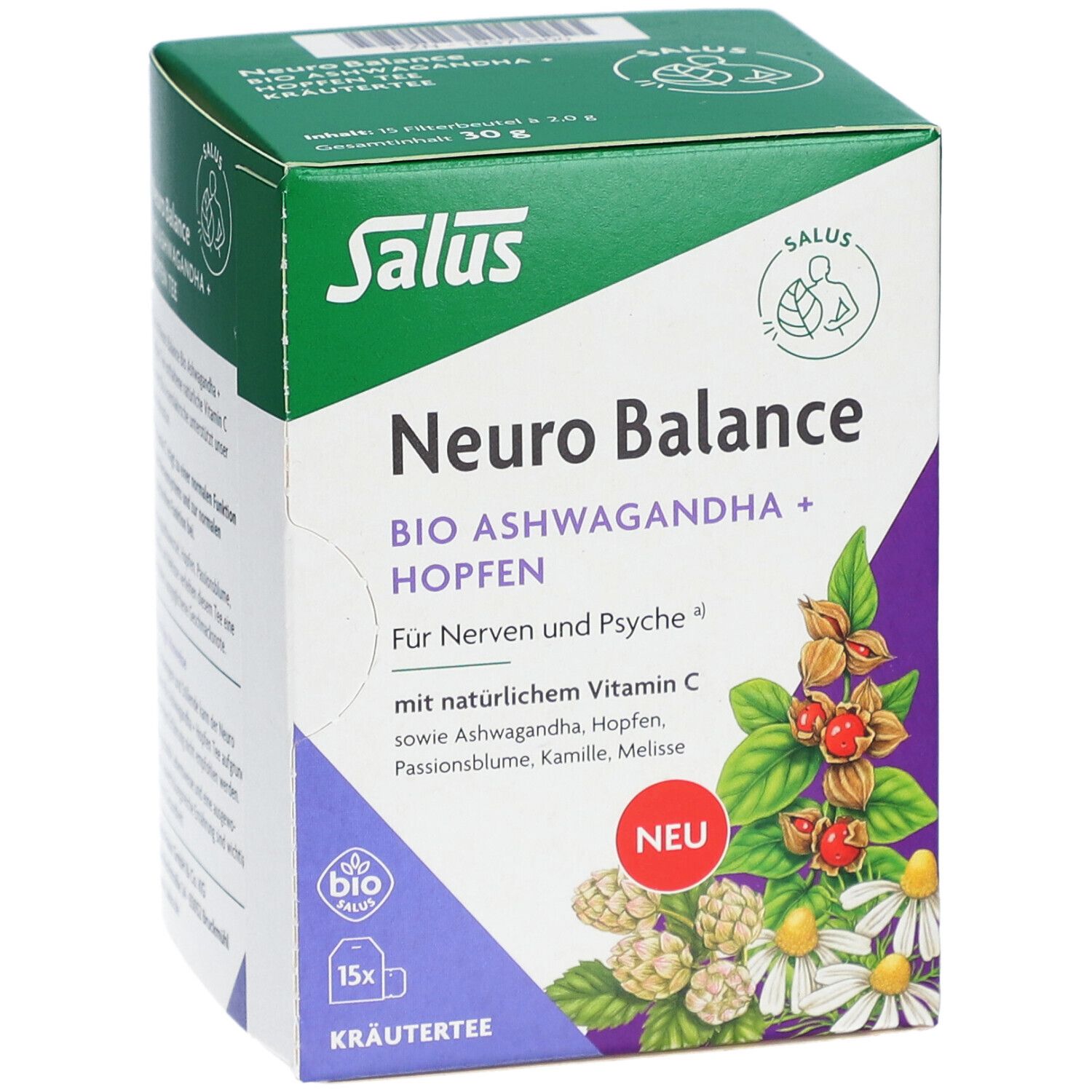 Salus Neuro Balance Bio Ashwagandha + Hopfen