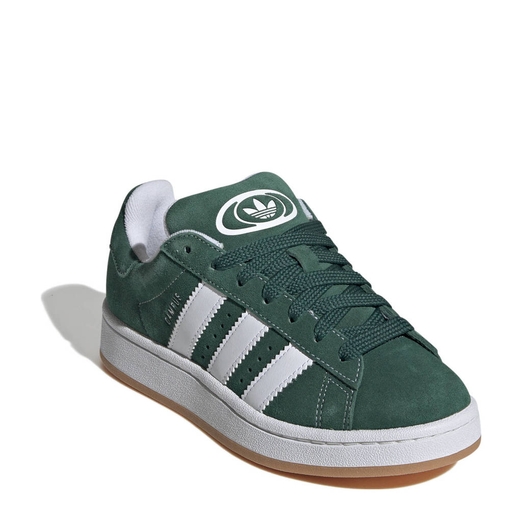 adidas Campus 00'ssuède sneakers donkergroen/wit