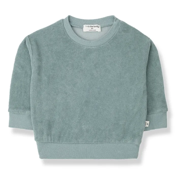 1+ in the family Sweat Stefano Eponge | Bleu Vert