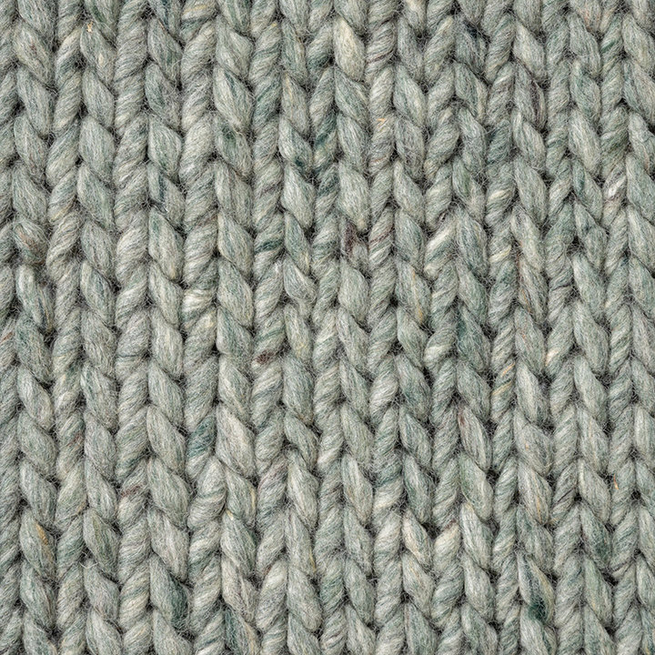 Wollen vloerkleed - Twist Groen | Visgraat motief
