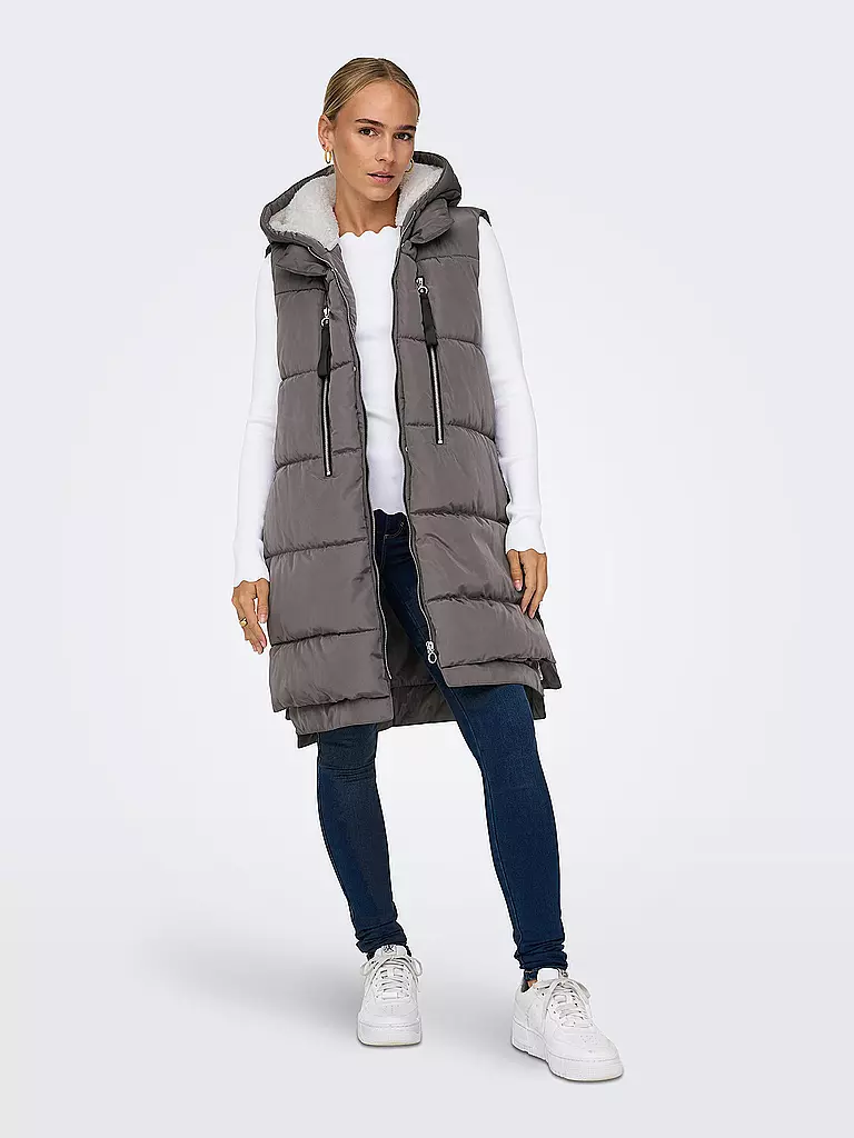 ONLY Steppgilet ONLNEWNORA grau