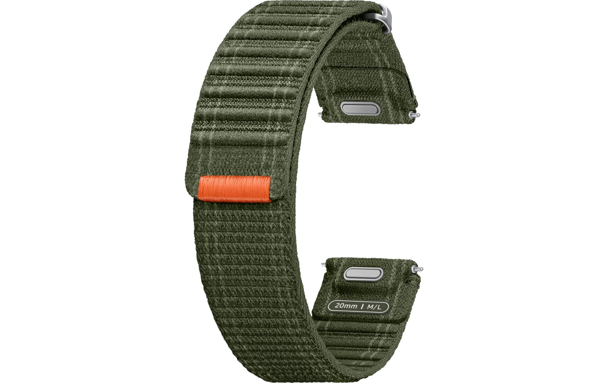 Armband Fabric M/L Galaxy Watch 7 GreenWeiches Stoffarmband für die Samsung Galaxy Watch 7