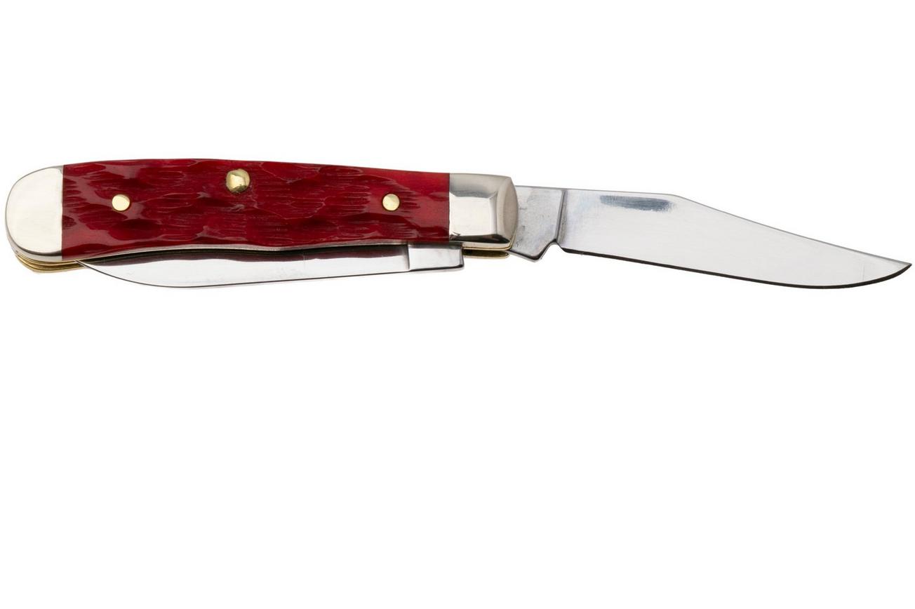 Case Tiny Trapper Dark Red Bone, Peach Seed Jig, 31944, 62154W CS zakmes