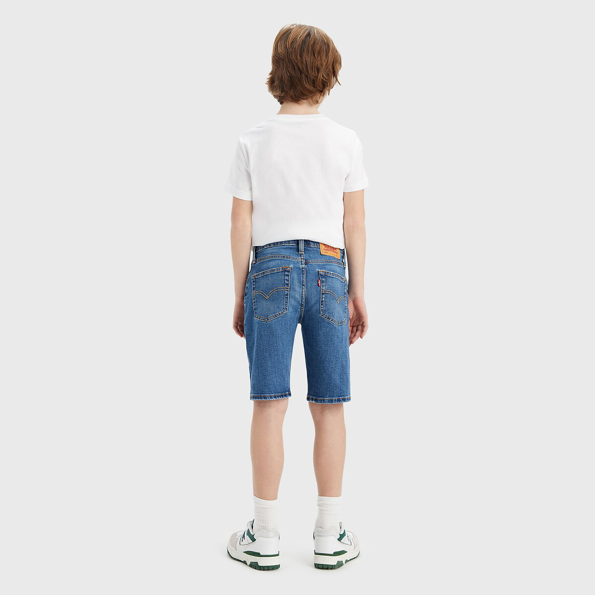 LEVI'S KIDS<br>Shorts jeans com corte 501