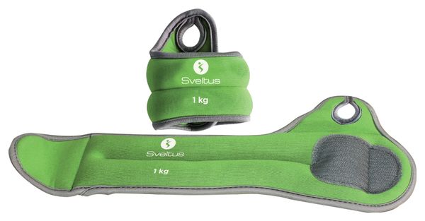 Bracelets lestés poignets Sveltus 1kg (x2)