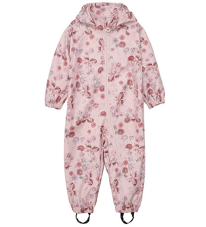 Minymo Softshellanzug - Peach Peitsche m. Blumen