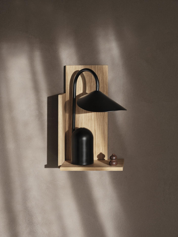 Ferm Living Stagger wandplank tall geolied eiken