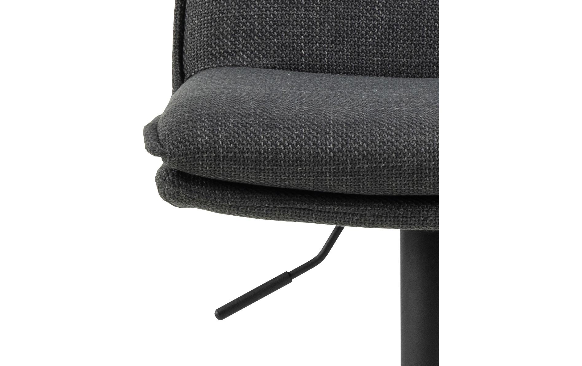 Barhocker Flynn, 2 Stück, 44 x 107 cm, Dunkelgrau<br>Klassische Barstühle mit modernem Touch