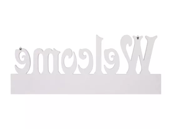 Porte-manteau mural WELCOME Blanc 74x29,5 cm