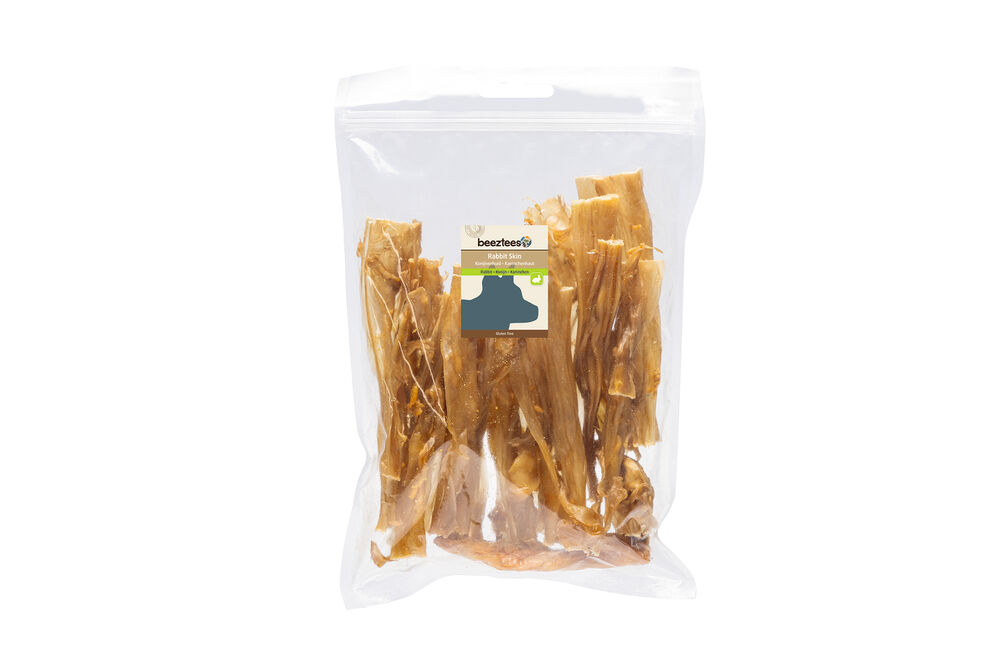 Beeztees Konijnenhuid - Hondensnack - 200 Gram - konijn