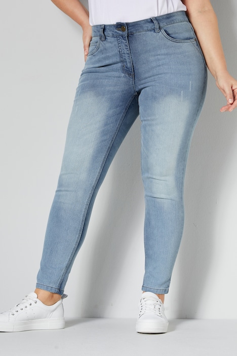 Jeans, Slim Fit, Destroy-Effekte, 5-Pocket