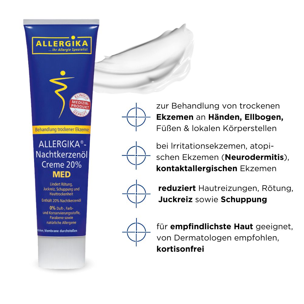 ALLERGIKA® Nachtkerzenölcreme 20% MED - Jetzt 2 Euro sparen mit code ,,allergika2''