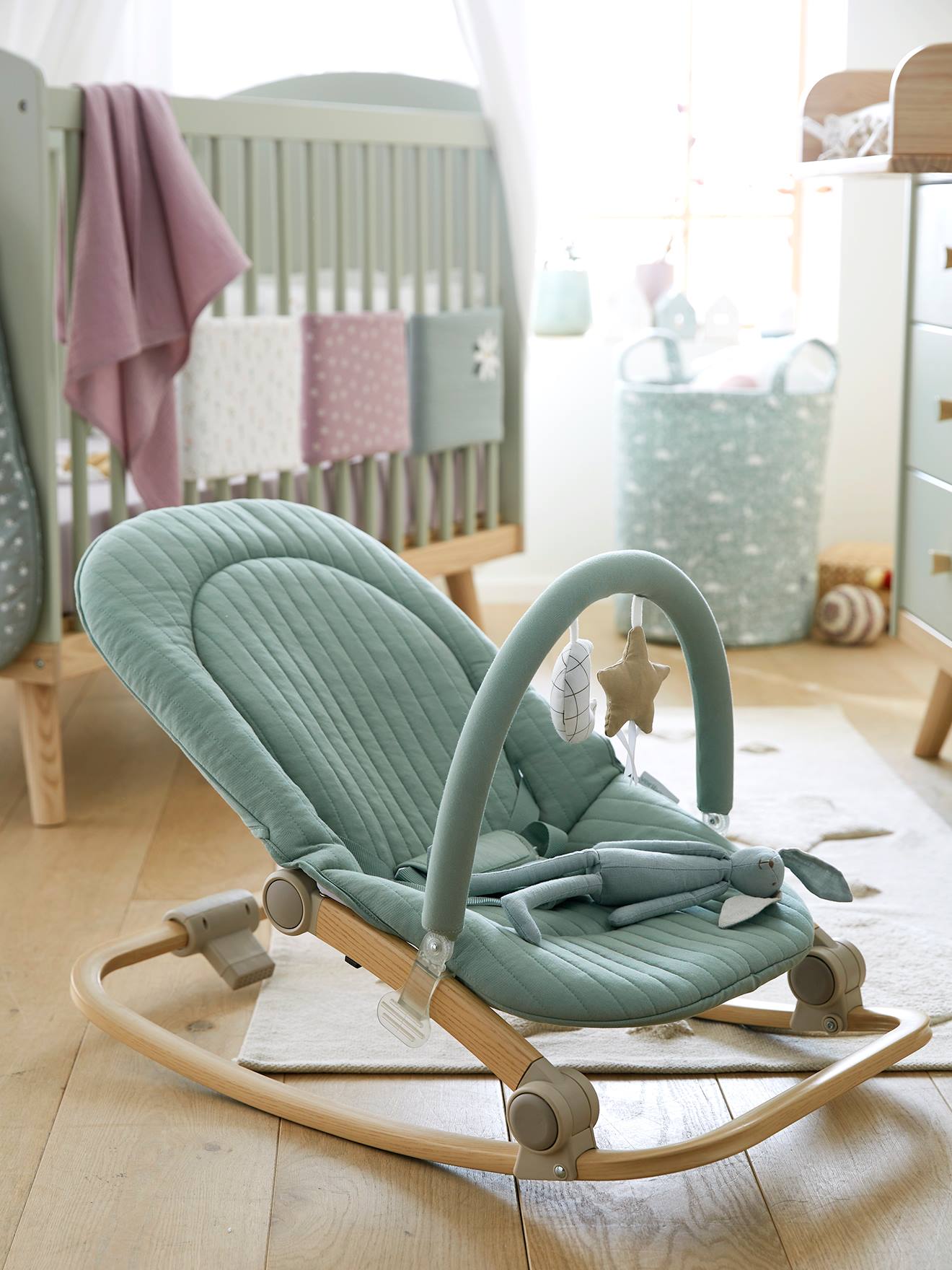 Rede Babydream com arco, amarelo escuro liso