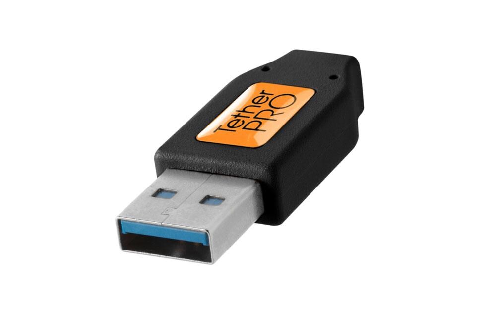Kabel TetherPro USB 3.0 zu USB-C, 4.6 m SchwarzUSB 3.0 Anschlusskabel