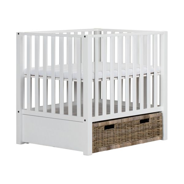 Europe Baby Mees Box Met Rieten Lade Mat Wit