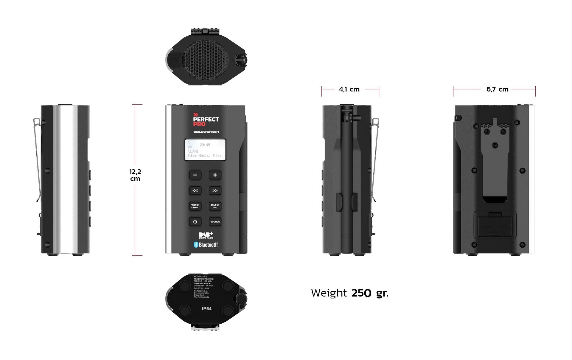 DAB+ Radio SOLOWORKER Schwarz<br>Das ultimative Taschenradio