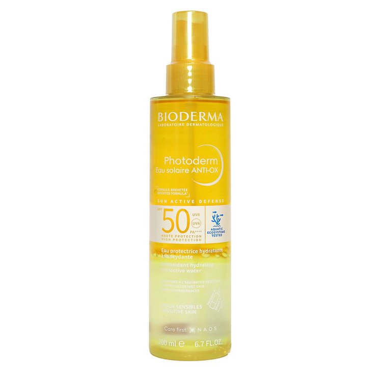 Photoderm eau solaire SPF50 anti-OX peau sensible 200ml