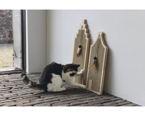 Krabplank ontworpen door Lotte Berit, hout, zeegras, 20 x 3 x 60 cm, beige