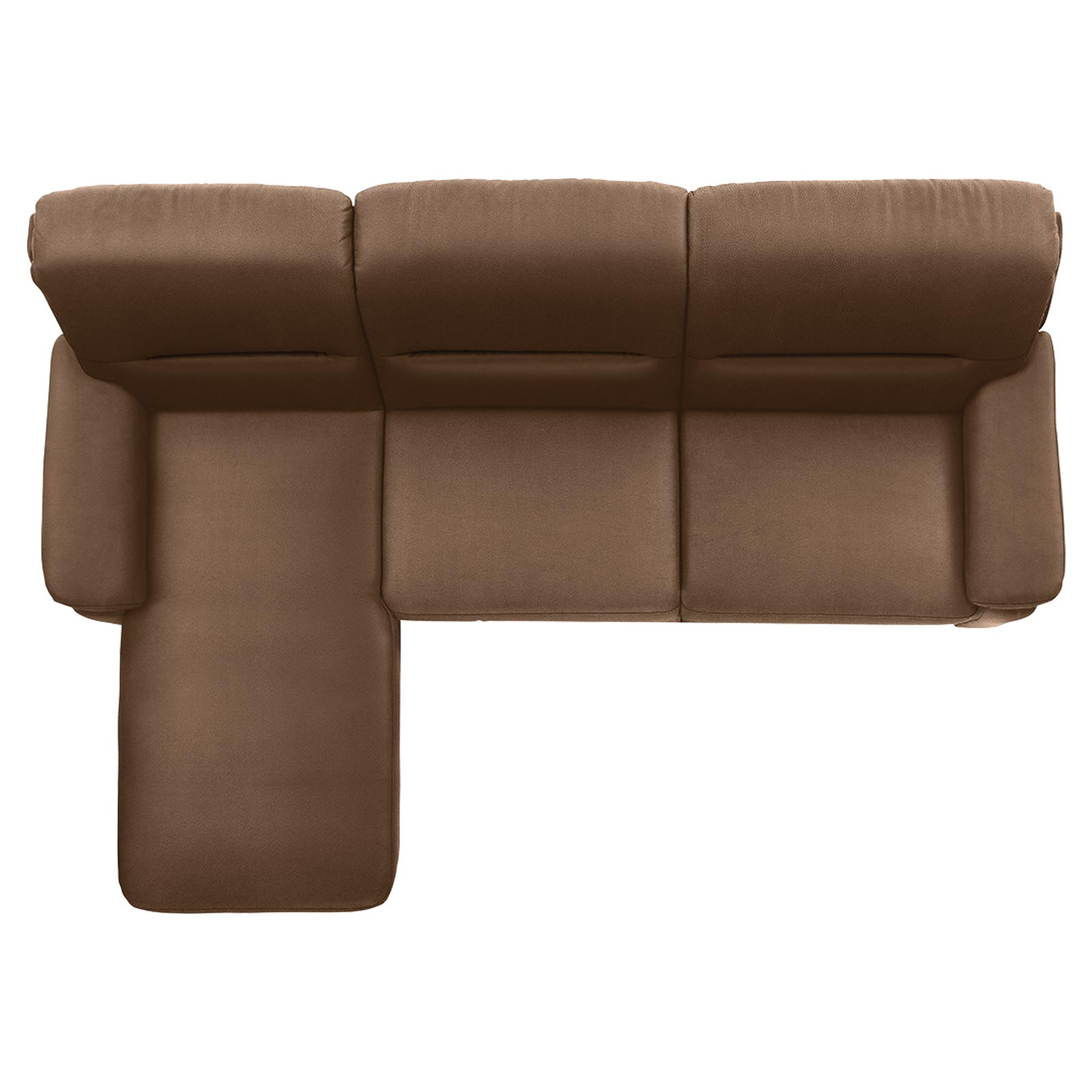 polsterpower Ecksofa - Holiday mandel - Basismodell - Recamiere links