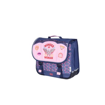 Cartable Wonder Woman Power 38 cm - 2 compartiments - noir - Kid'Abord