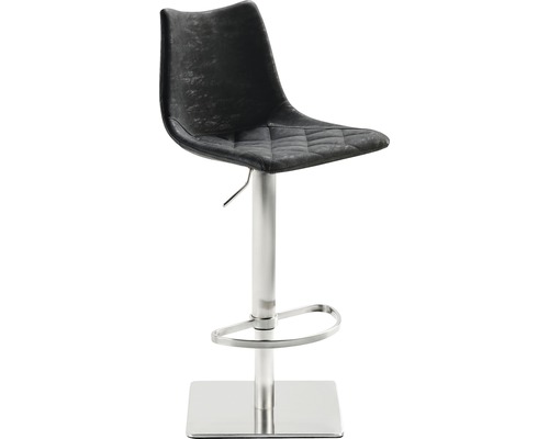 Barkruk Mayer Zitmeubelen 1275 43 x 50 x 85 cm RVS zwart