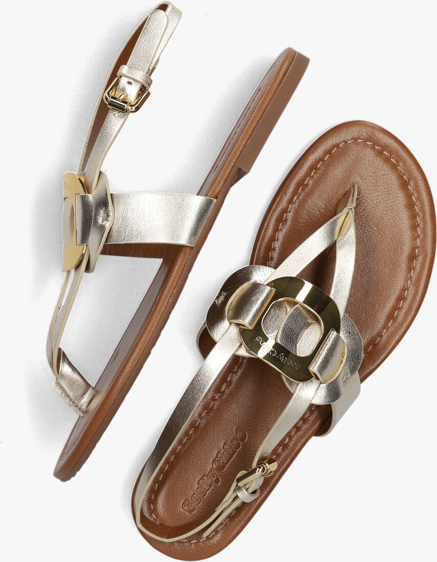 SEE BY CHLO\u00C9 gouden see by chlo&eacute; sandalen chany