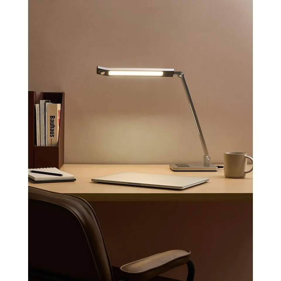 LEPUS - Bureaulamp LED - Zilver - Synthetisch materiaal